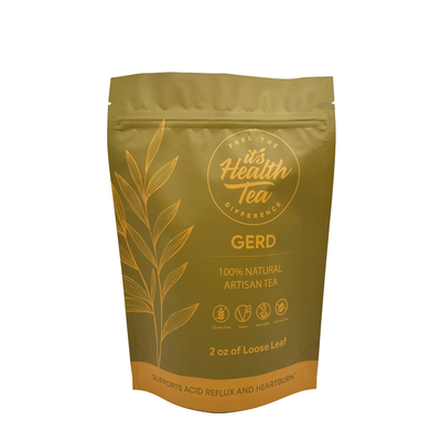 Купить 2 унции Custom Printed Design Aluminized Stand Up Re-Sealable Tea Bags для упаковки чая с свободными листьями online manufacture
